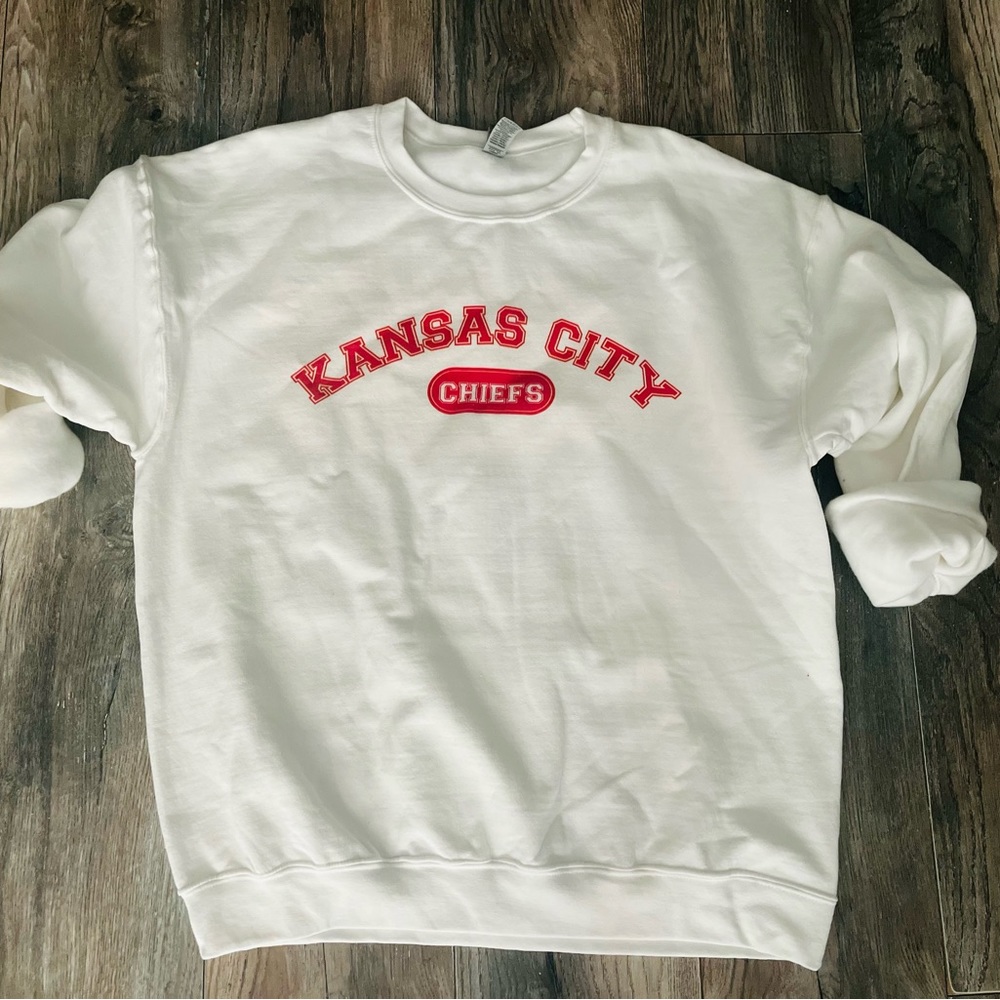 Kansas City chiefs sweatshirt size large 87